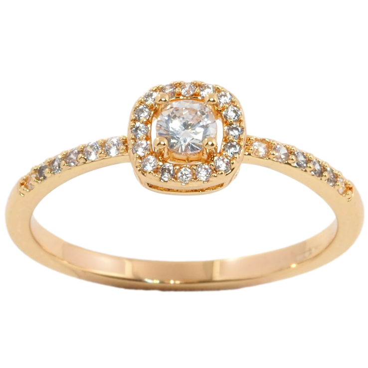 Кольцо Xuping Позолота 18K Инкрустация цирконием фото №4 Кольцо Xuping Позолота 18K Инкрустация цирконием фото №4