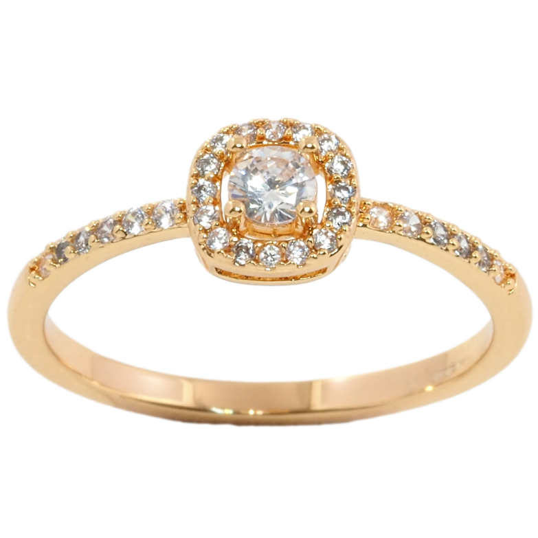 Каблучка Xuping Позолота 18K Інкрустація цирконієм фото №2 Каблучка Xuping Позолота 18K Інкрустація цирконієм фото №2