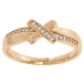 Кольцо Xuping Позолота 18K Крестик с цирконием фото №1 Кольцо Xuping Позолота 18K Крестик с цирконием фото №1