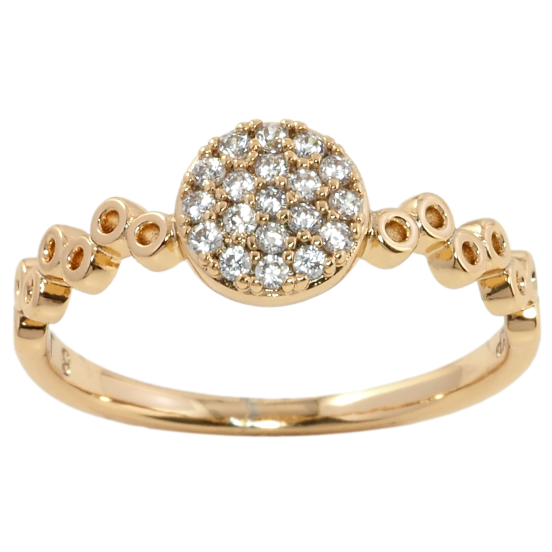 Кольцо Xuping Позолота 18K Декоративный узор с цирконием фото №1