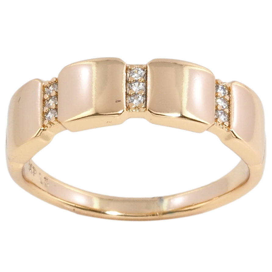 Кольцо Xuping Позолота 18K Узор с цирконием фото №1 Кольцо Xuping Позолота 18K Узор с цирконием фото №1