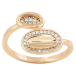 Кольцо Xuping Позолота 18K Овалы с цирконием фото №1 Кольцо Xuping Позолота 18K Овалы с цирконием фото №1