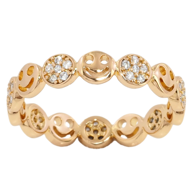 Каблучка Xuping Позолота 18K Смайли з цирконієм фото №23