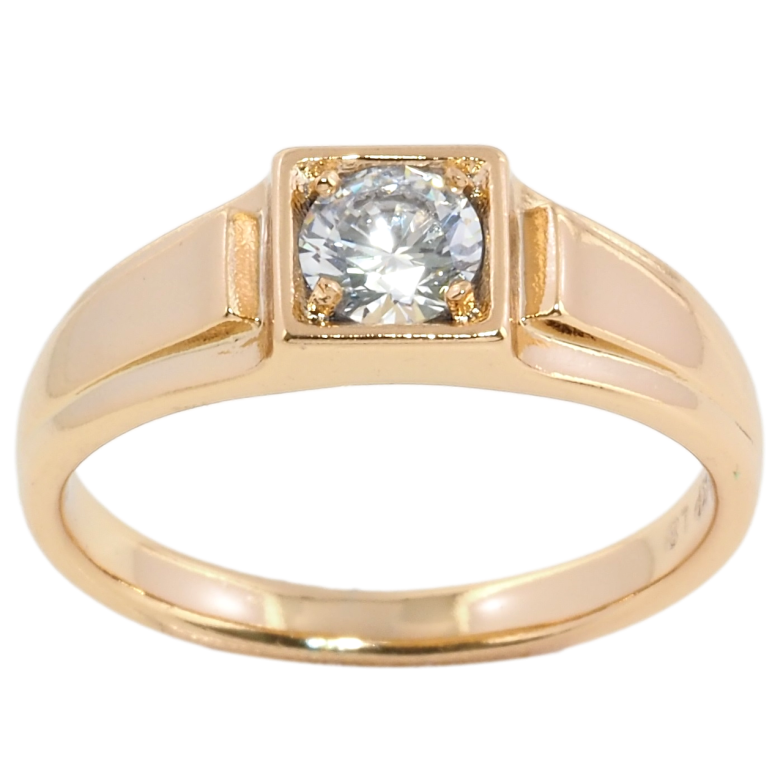 Каблучка Xuping Позолота 18K Фіаніт фото №1 Каблучка Xuping Позолота 18K Фіаніт фото №1