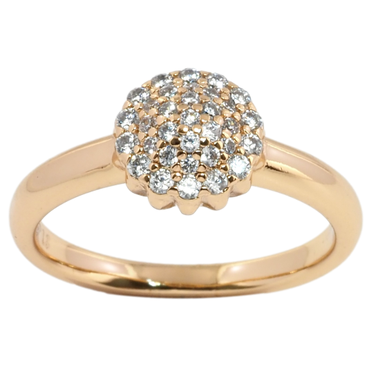Кольцо Xuping Позолота 18K Инкрустация цирконием фото №1 Кольцо Xuping Позолота 18K Инкрустация цирконием фото №1