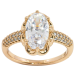 Кольцо Xuping Позолота 18K Фианит в декоративной оправе фото №1 Кольцо Xuping Позолота 18K Фианит в декоративной оправе фото №1