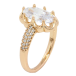 Кольцо Xuping Позолота 18K Фианит в декоративной оправе фото №2 Кольцо Xuping Позолота 18K Фианит в декоративной оправе фото №2