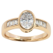 Кольцо Xuping Позолота 18K Фианит с дорожкой циркония фото №1