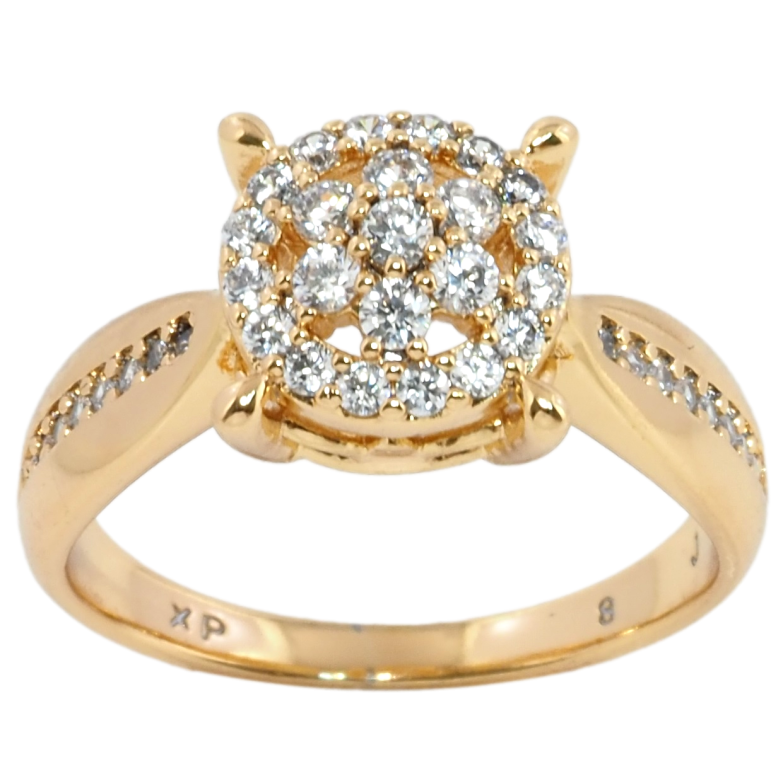 Каблучка Xuping Позолота 18K Інкрустація цирконієм фото №1