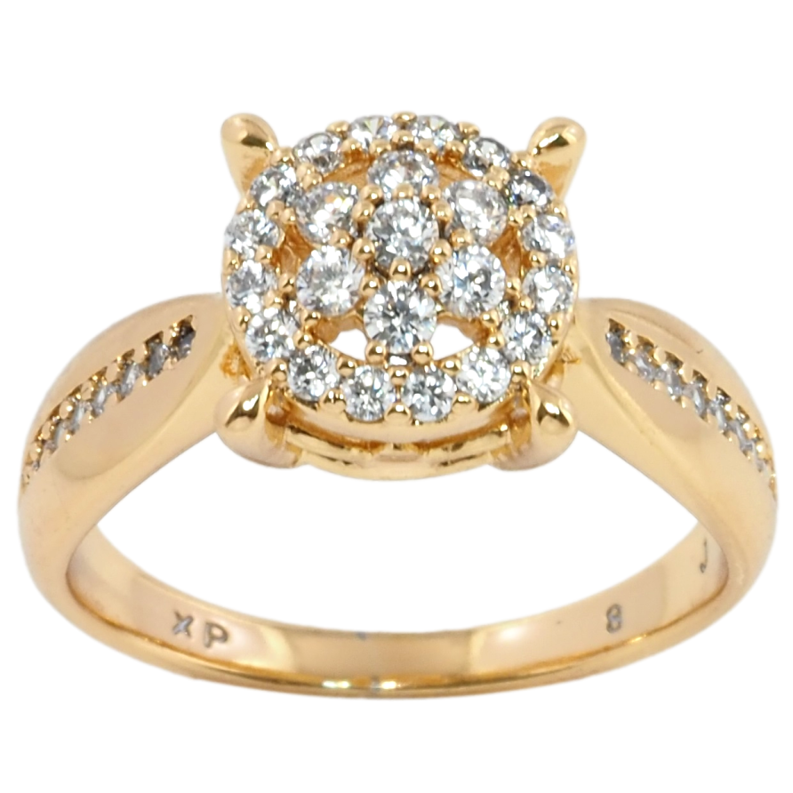 Каблучка Xuping Позолота 18K Інкрустація цирконієм фото №1