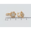 Серьги Xuping Позолота 18K английский замок Цветочки с цирконием фото №2 Серьги Xuping Позолота 18K английский замок Цветочки с цирконием фото №2