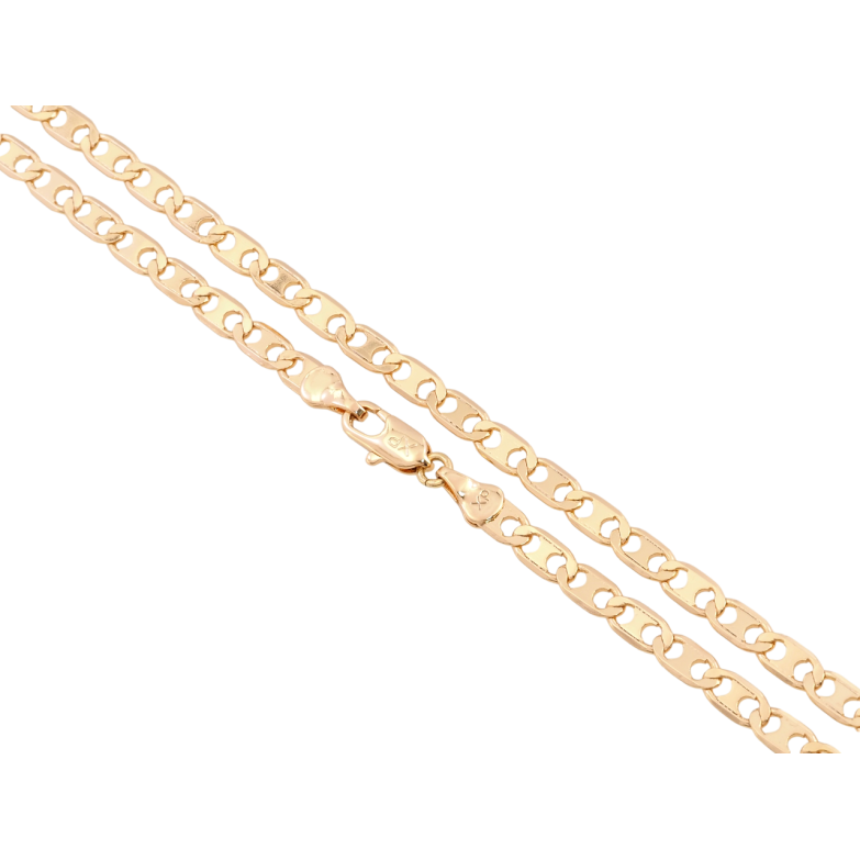Ланцюжок Xuping Позолота 18K Плетіння Морський ланцюг довжина 44см х 4мм фото №1 Ланцюжок Xuping Позолота 18K Плетіння Морський ланцюг довжина 44см х 4мм фото №1