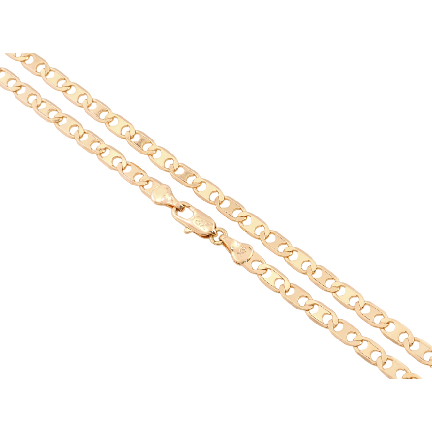 Цепочка Xuping Позолота 18K Плетение Морская цепь длина 44см х 4мм фото №1 Цепочка Xuping Позолота 18K Плетение Морская цепь длина 44см х 4мм фото №1