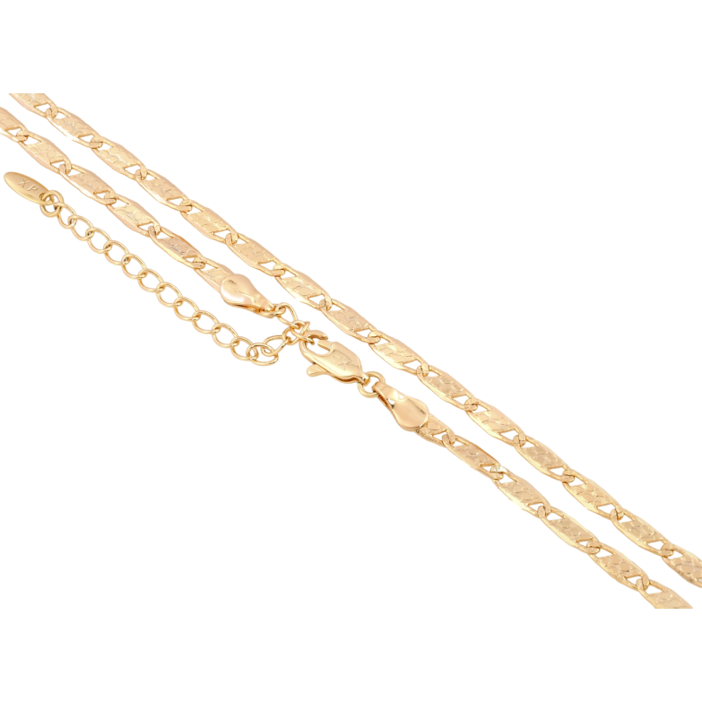 Цепочка Xuping Позолота 18K Плетение Морская цепь длина 45-50см х 3мм фото №1