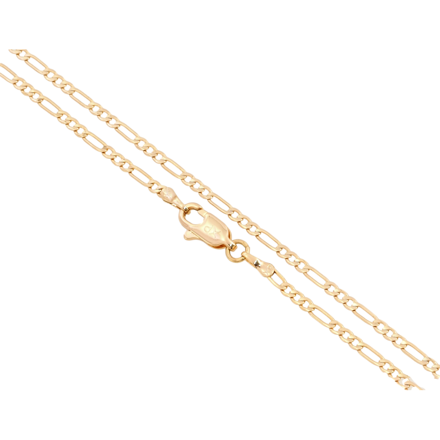 Цепочка Xuping Позолота 18K Плетение Фигаро длина 45см х 2мм фото №1