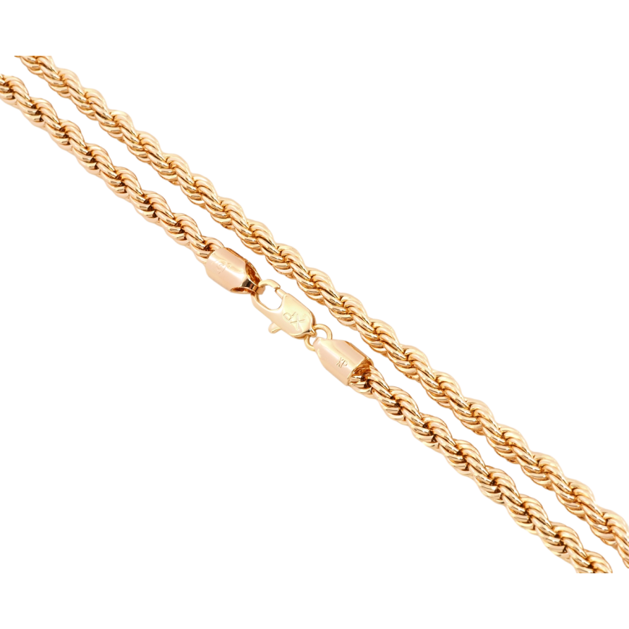 Цепочка Xuping Позолота 18K Плетение Веревка длина 50см х 5мм фото №1