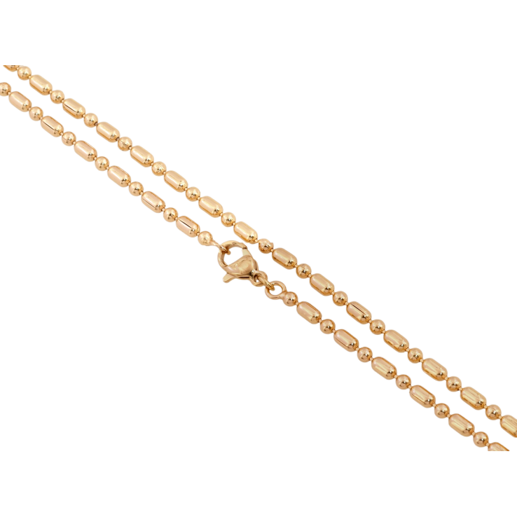 Цепочка Xuping Позолота 18K Плетение Перлина длина 44см х 2.5мм фото №3 Цепочка Xuping Позолота 18K Плетение Перлина длина 44см х 2.5мм фото №3