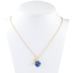 Кулон Xuping цвет 18K с кр-ми Swarovski на цепочке Кристальный куб Capri Blue длина 40-45см х 2мм фото №2 Кулон Xuping цвет 18K с кр-ми Swarovski на цепочке Кристальный куб Capri Blue длина 40-45см х 2мм фото №2
