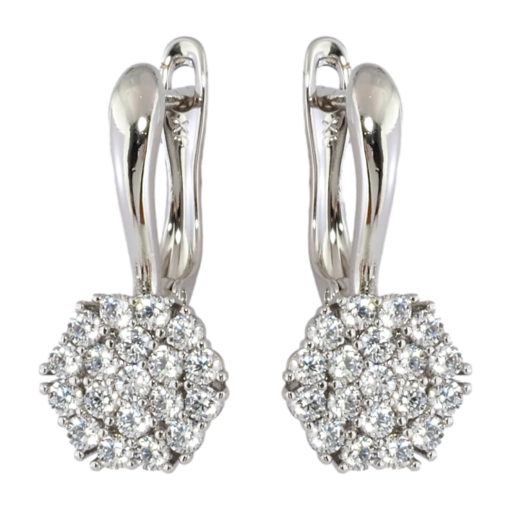 Серьги Xuping Родий английский замок Инкрустация цирконием фото №21 Серьги Xuping Родий английский замок Инкрустация цирконием фото №21