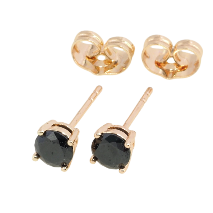 Серьги Xuping M&L Цвет 18K пусеты Черные фианиты в 4-х крапановой оправе ø 5мм фото №20