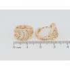 Сережки Xuping M&L Колір 18K колечка Декоративний візерунок з цирконієм фото №2