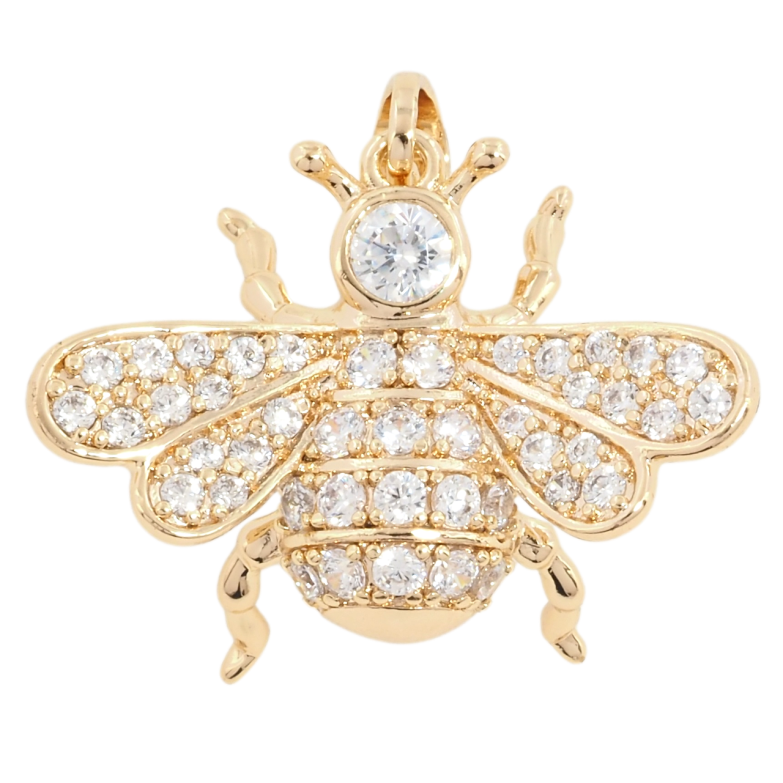 Кулон Xuping M&L Цвет 18К Мушка с цирконием для цепочки до 5мм фото №1