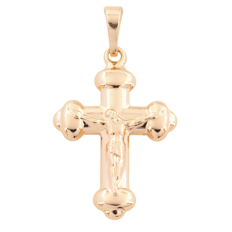 Кулон Xuping M&L Колір 18К Хрест з Розп'яттям для ланцюжка до 5мм фото №2