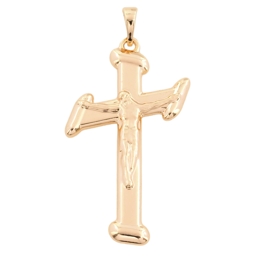 Кулон Xuping M&L Цвет 18К Крест с Распятием для цепочки до 5мм фото №1 Кулон Xuping M&L Цвет 18К Крест с Распятием для цепочки до 5мм фото №1