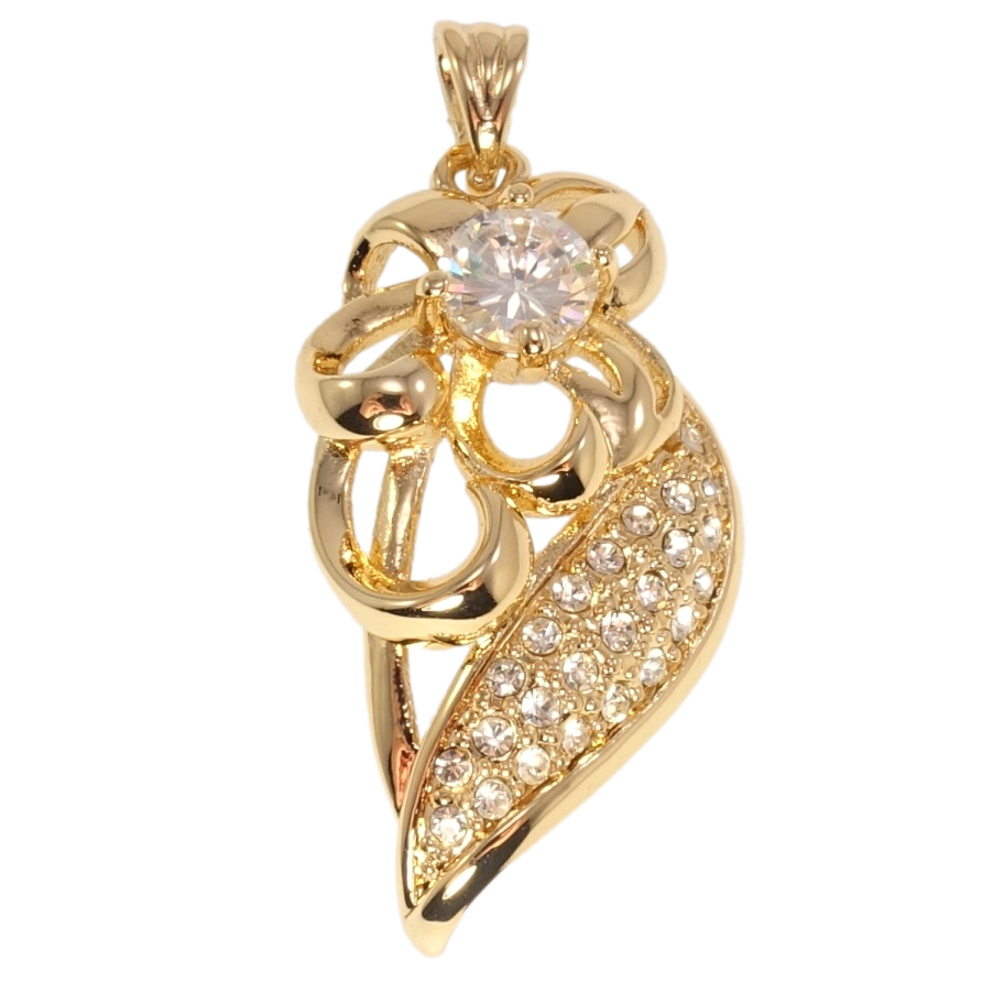 Кулон Fallon Позолота 18K Цветочек с цирконием фото №1 Кулон Fallon Позолота 18K Цветочек с цирконием фото №1