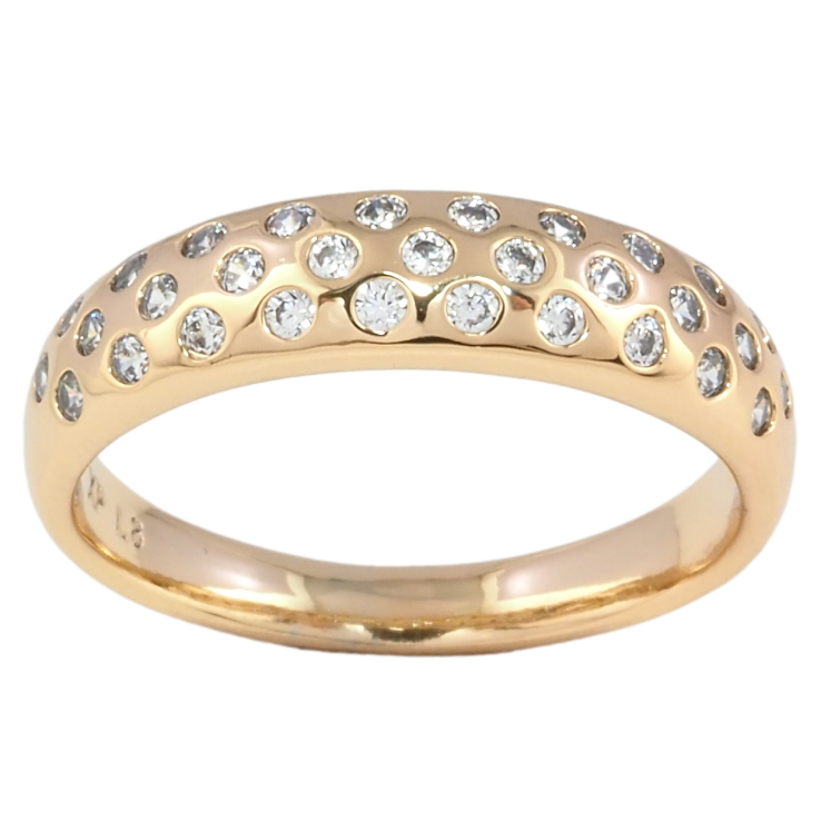 Каблучка Xuping Позолота 18K Інкрустація цирконієм фото №3