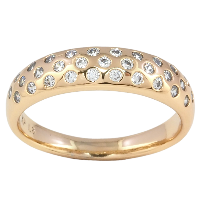 Каблучка Xuping Позолота 18K Інкрустація цирконієм фото №1 Каблучка Xuping Позолота 18K Інкрустація цирконієм фото №1