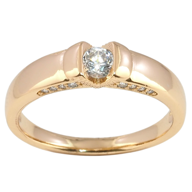 Кольцо Xuping Позолота 18K Вставка фианит фото №1 Кольцо Xuping Позолота 18K Вставка фианит фото №1