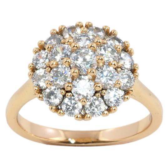 Кольцо Xuping Позолота 18K Инкрустация цирконием фото №1 Кольцо Xuping Позолота 18K Инкрустация цирконием фото №1