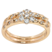 Кольцо Xuping Позолота 18K Двойное кольцо с узором цирконием фото №1 Кольцо Xuping Позолота 18K Двойное кольцо с узором цирконием фото №1