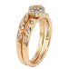 Кольцо Xuping Позолота 18K Двойное кольцо с узором цирконием фото №2 Кольцо Xuping Позолота 18K Двойное кольцо с узором цирконием фото №2