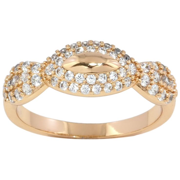 Каблучка Xuping Позолота 18K Інкрустація цирконієм фото №11