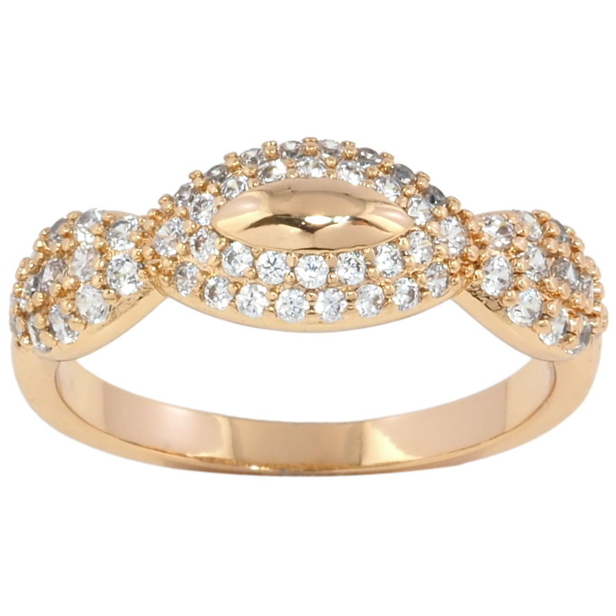 Каблучка Xuping Позолота 18K Інкрустація цирконієм фото №1