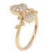 Кольцо Xuping Позолота 18K Сердечки с цирконием фото №2 Кольцо Xuping Позолота 18K Сердечки с цирконием фото №2