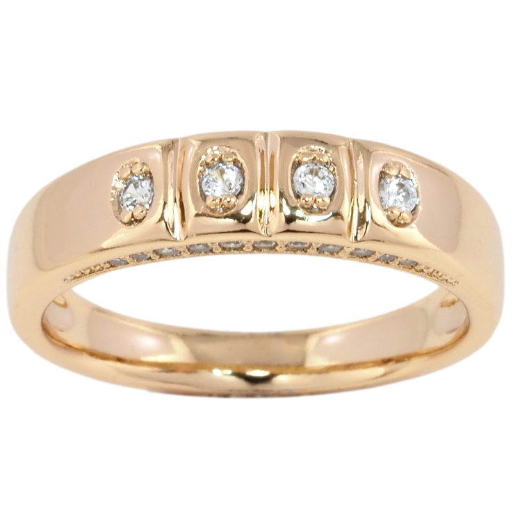 Кольцо Xuping Позолота 18K Узор цирконием фото №8 Кольцо Xuping Позолота 18K Узор цирконием фото №8