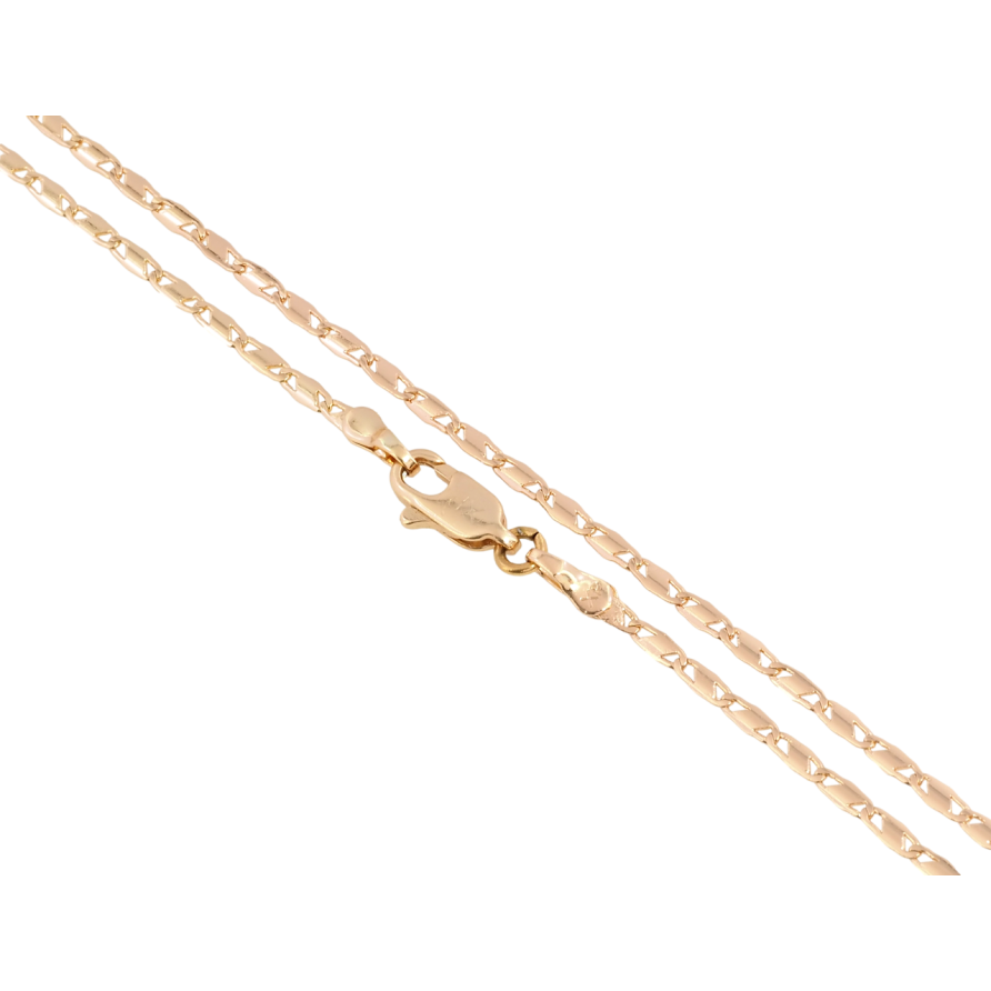 Цепочка Xuping Позолота 18K Плетение Морская цепь длина 45см х 2мм фото №1