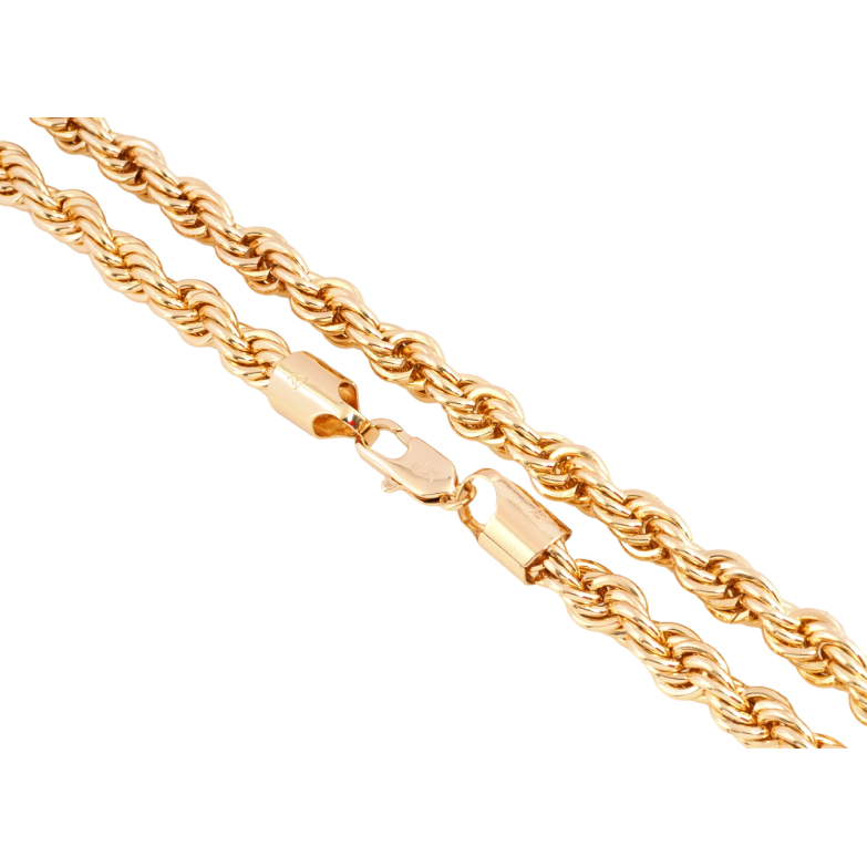 Цепочка Xuping Позолота 18K Плетение Веревка длина 60см х 9мм фото №1