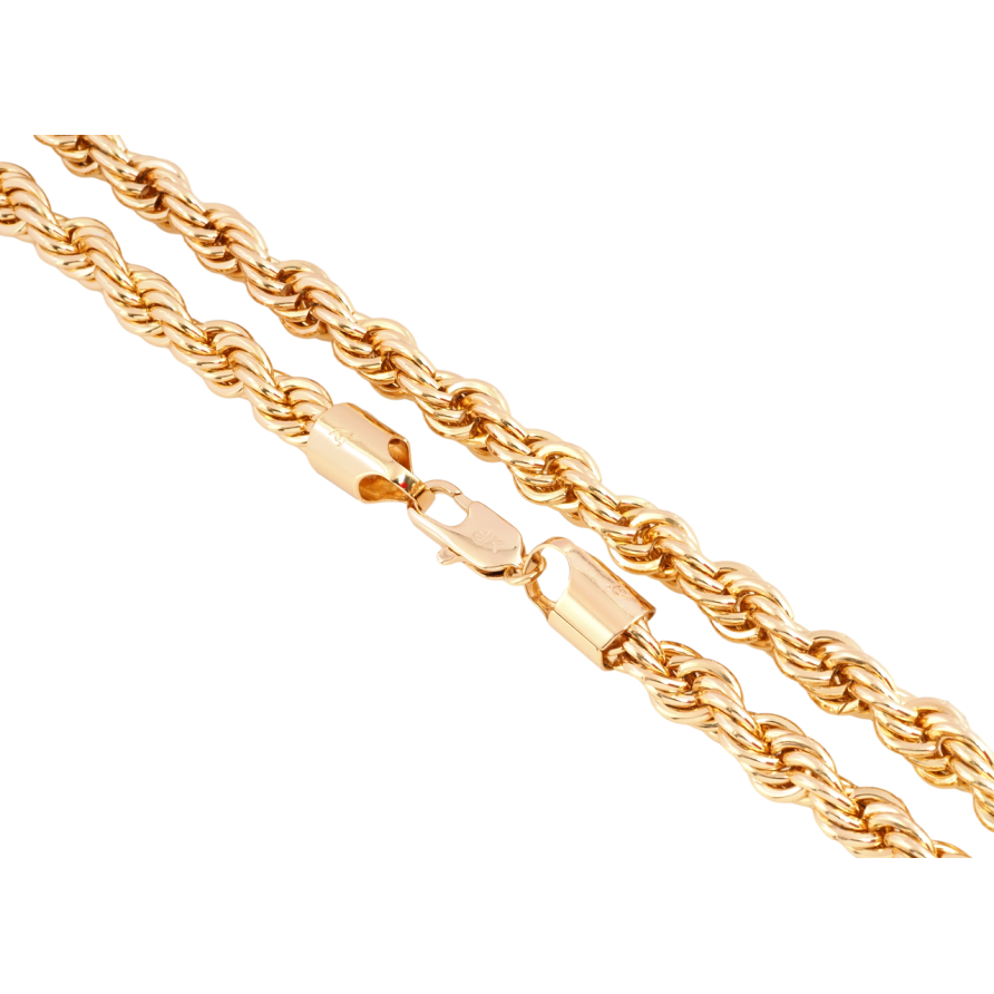 Цепочка Xuping Позолота 18K Плетение Веревка длина 60см х 9мм фото №1