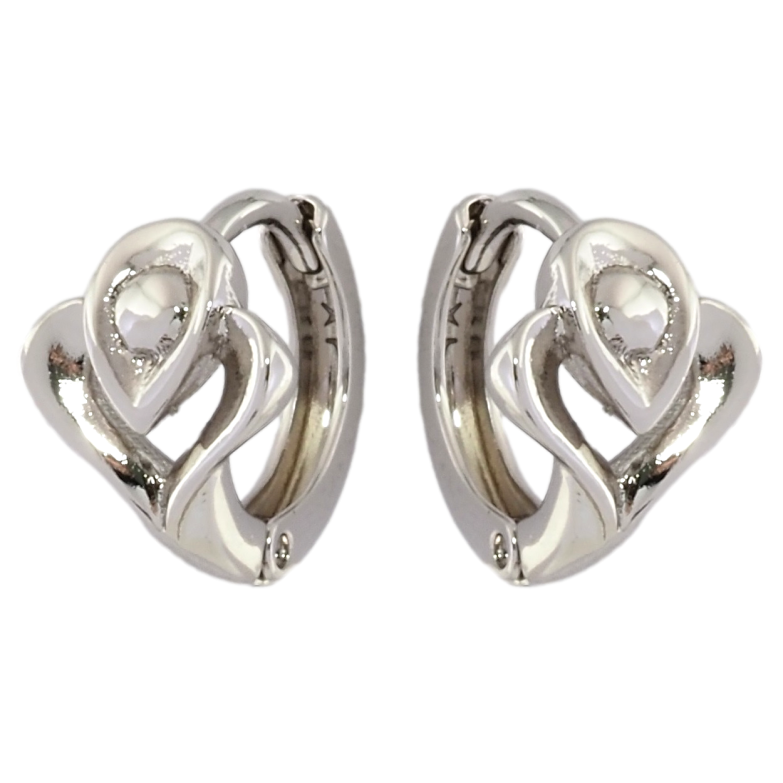 Серьги Xuping Родий колечки Декоративный узор фото №1 Серьги Xuping Родий колечки Декоративный узор фото №1