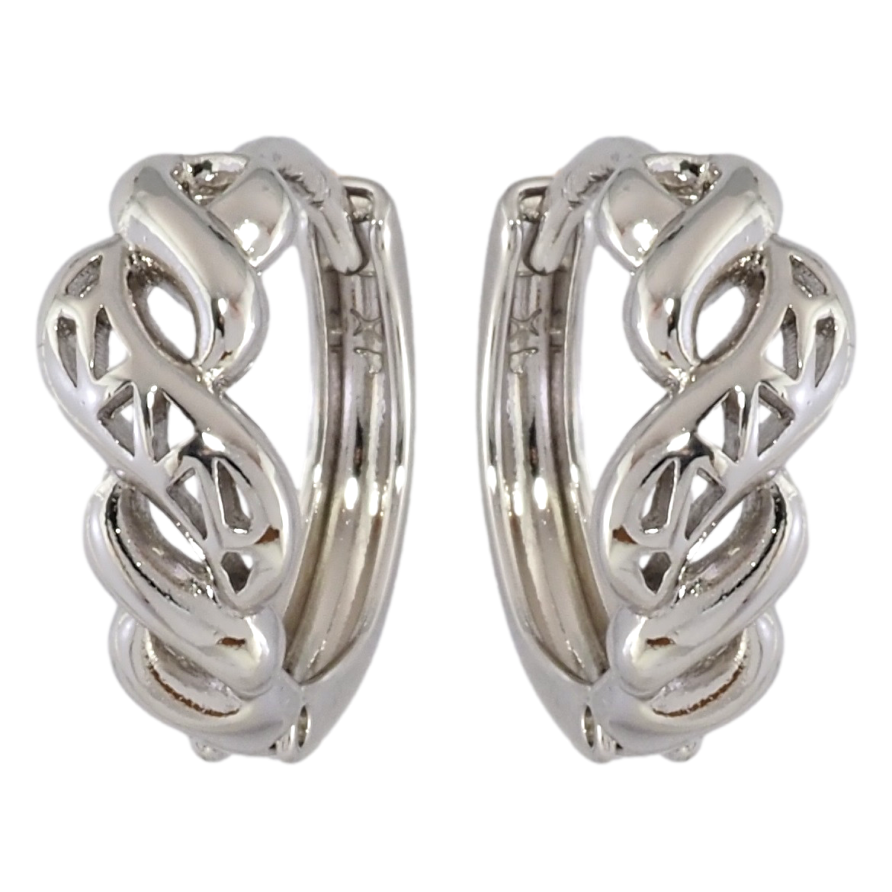 Серьги Xuping Родий колечки Декоративный орнамент фото №1