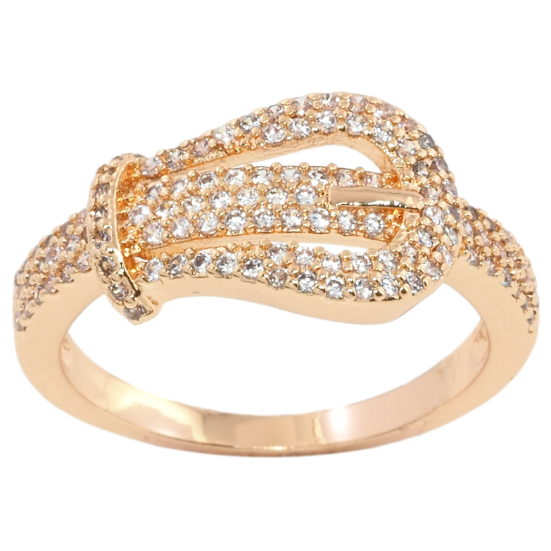 Кольцо Xuping M&L Цвет 18K Ремешок с инкрустацией цирконием фото №1