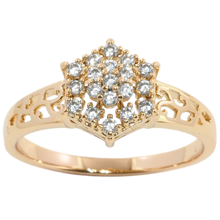 Кольцо Xuping Позолота 18K Инкрустация цирконием фото №10 Кольцо Xuping Позолота 18K Инкрустация цирконием фото №10