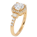 Кольцо Xuping Позолота 18K Фианит с инкрустацией цирконием фото №2 Кольцо Xuping Позолота 18K Фианит с инкрустацией цирконием фото №2