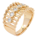 Кольцо Xuping Позолота 18K Декоративный узор с фианитами фото №2