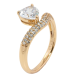 Кольцо Xuping Позолота 18K Кристальное сердечко фото №2 Кольцо Xuping Позолота 18K Кристальное сердечко фото №2
