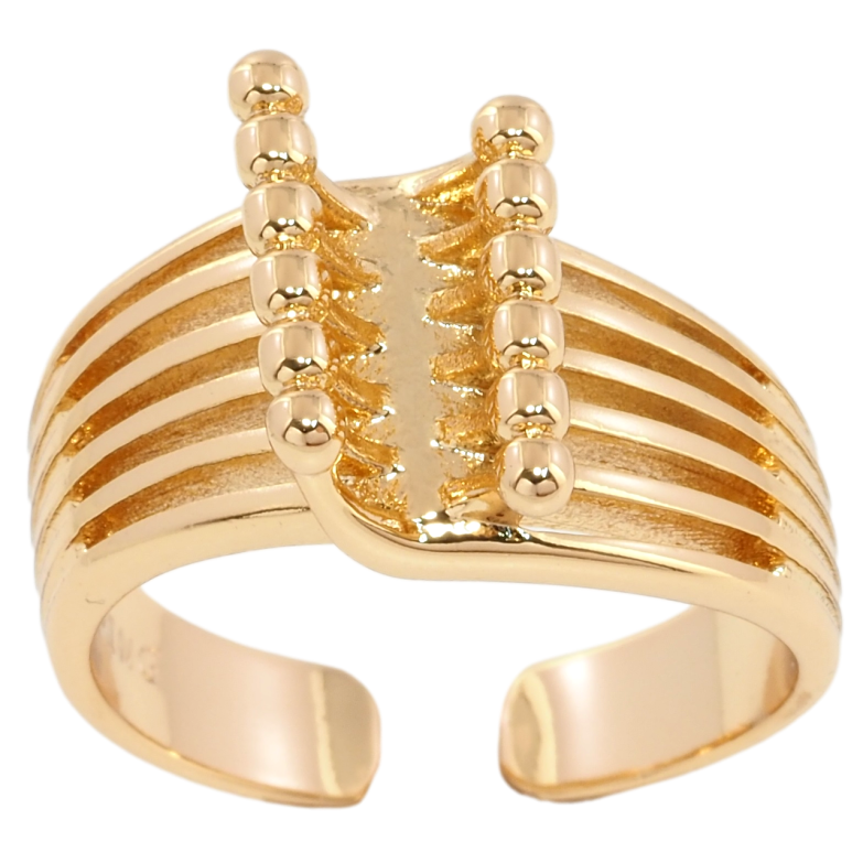 Каблучка Xuping Позолота 18K Декоративний візерунок» фото №1